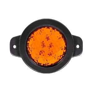 Yuvarlak İşaret Lamba Petekli Cam 9 Led'Li 12V-24V Sarı - FR0162-Y