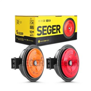 SEGER-50F Midi Disk Korna 12V (Didit), Kalın-İnce Ses Takım,K-Jet 2X Soket