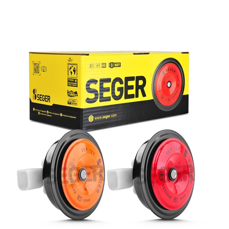 SEGER-50F Midi Disk Korna 12V (Didit),Kalın-İnce Ses Takım,Fcı Soket (Vw,Audi,Skoda,Seat,Mercedes)