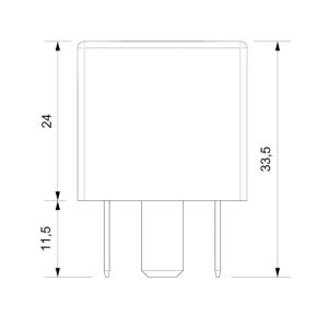 Sanel Mini Role 12V 4 Uçlu SR1243