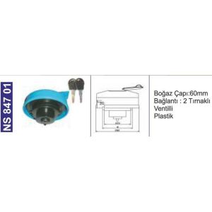 Depo Kapağı Üre Tankı Kapağı Tırnaklı-Ventilli - Kilitli Renault-Volvo Ad Blue 20926021 - NS84701