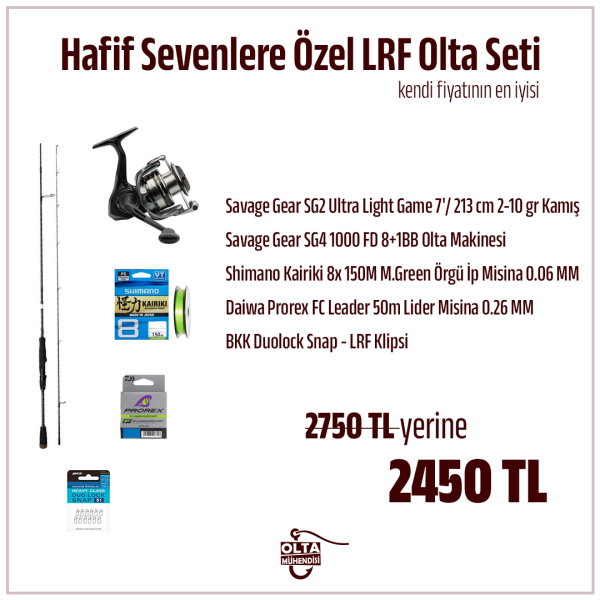 Hafif Takım Sevenlere Özel LRF Olta Takımı