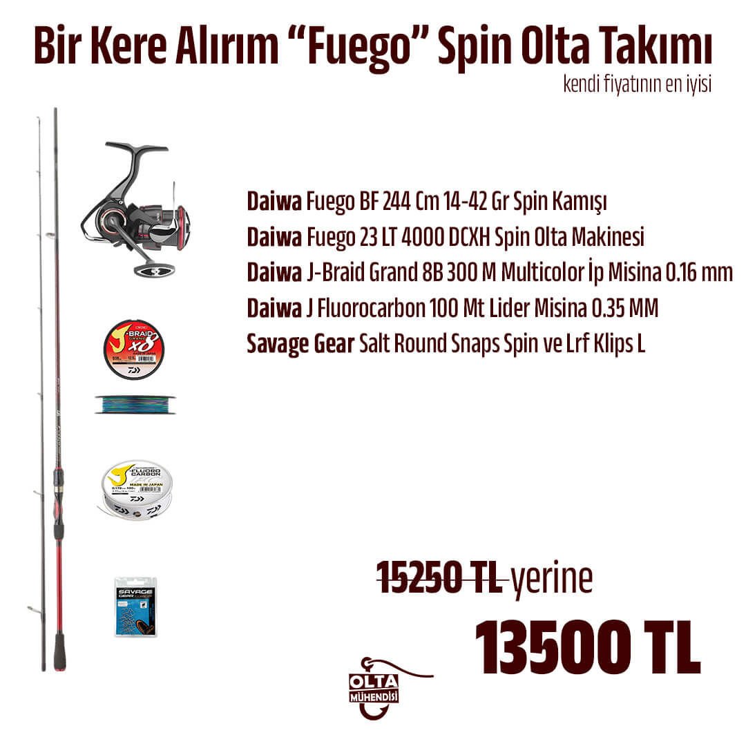 Bir Kere Alırım “Fuego” Spin Olta Takımı