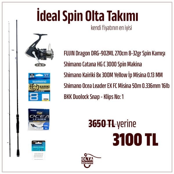 İdeal Spin (At-çek) Olta Takımı