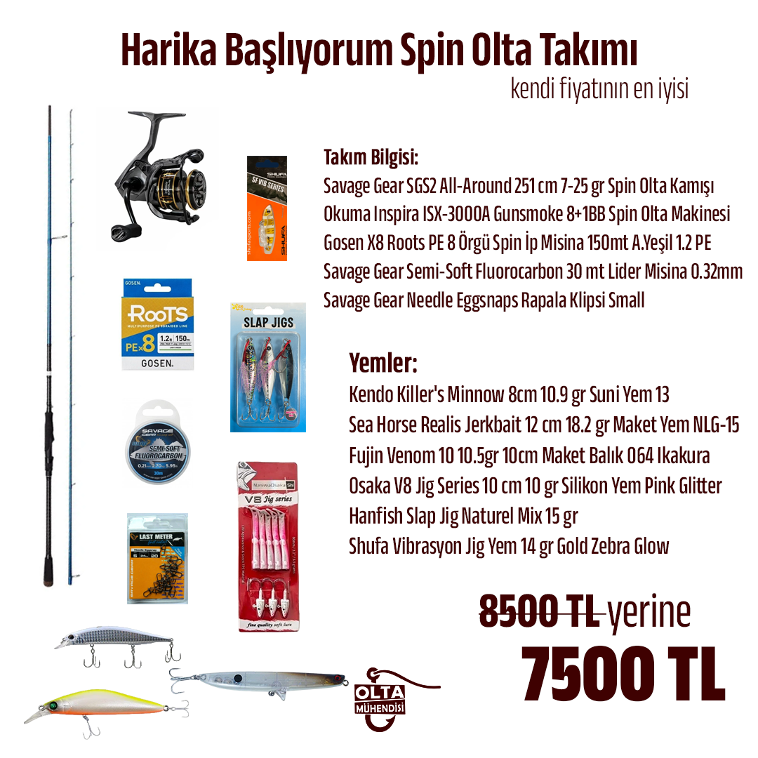 Harika Başlıyorum Spin Olta Takımı