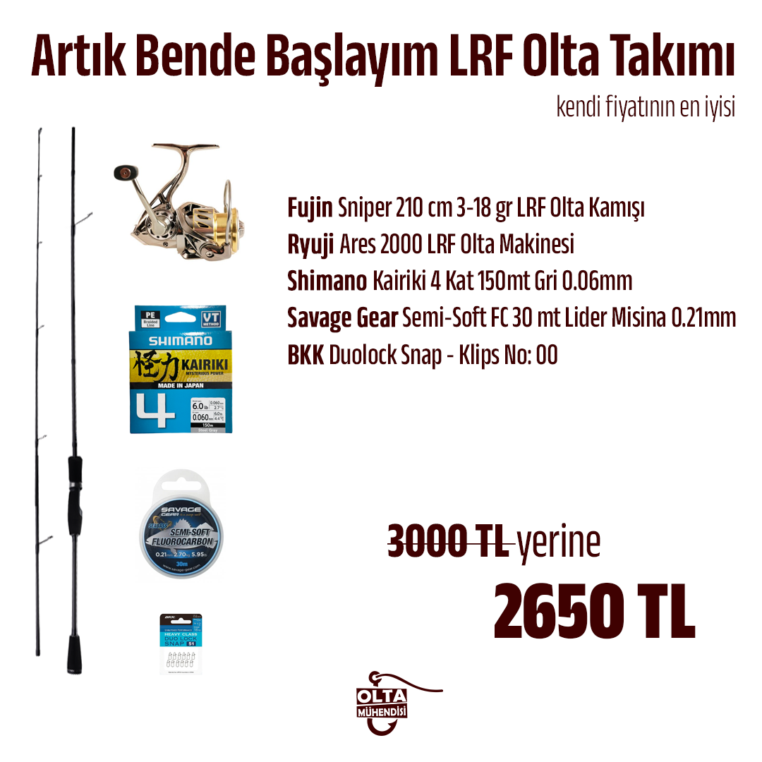 Artık Bende Başlayım LRF Olta Takımı