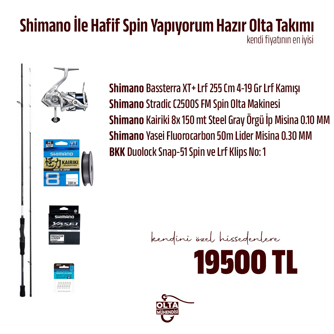 Shimano İle Hafif Spin Yapıyorum Hazır Olta Takımı