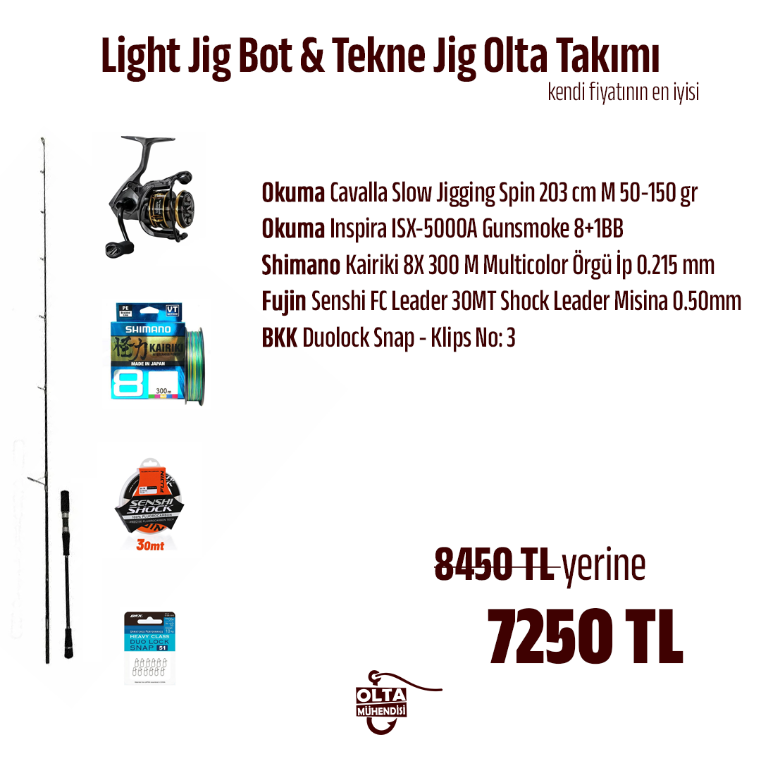 Light Jig Bot & Tekne Jig Olta Takımı