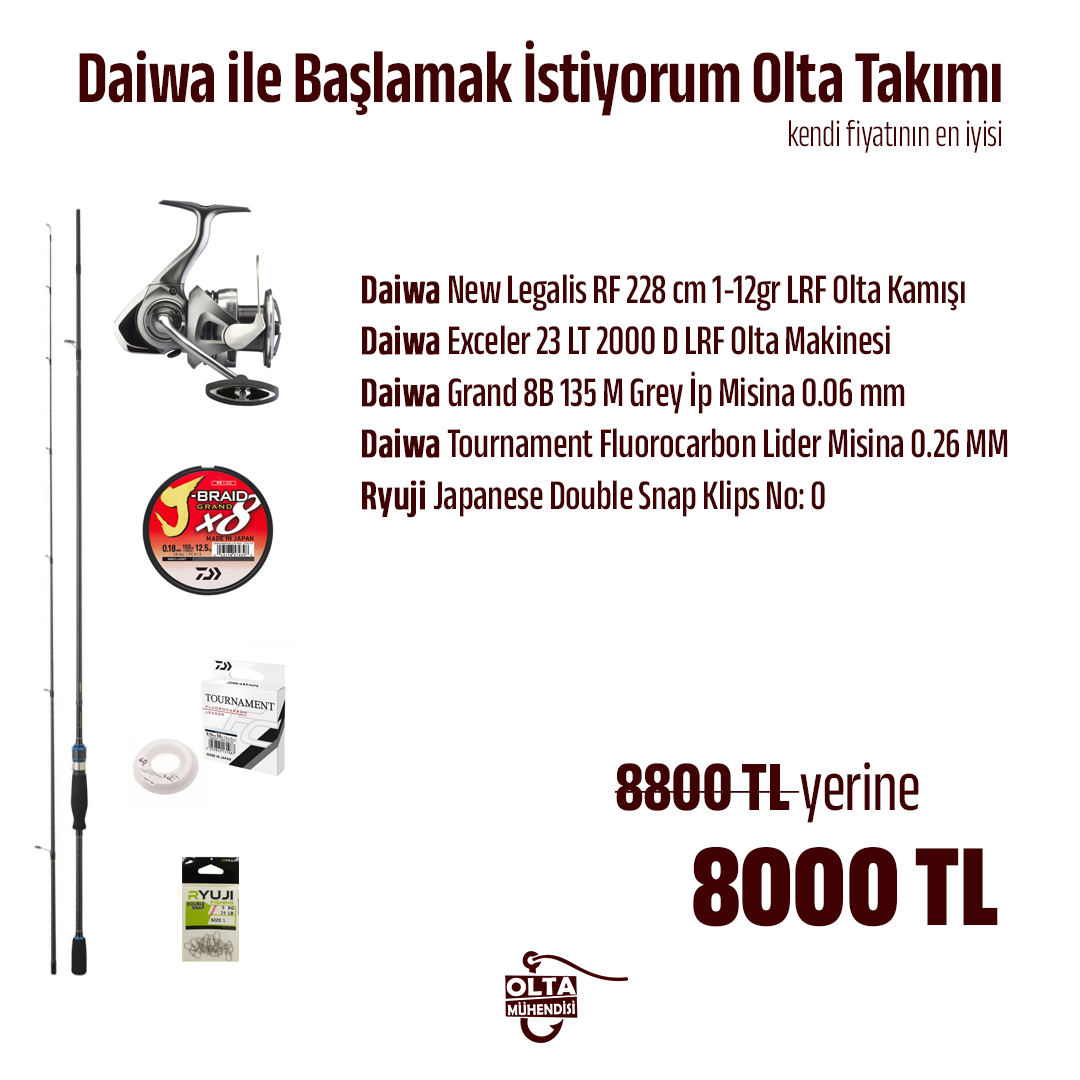 Daiwa ile Başlamak İstiyorum LRF Olta Takımı