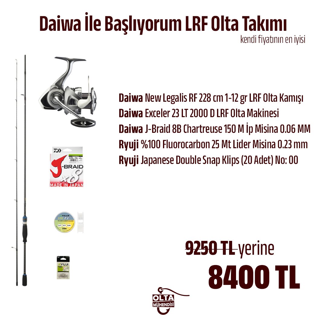 Daiwa İle Başlıyorum LRF Olta Takımı