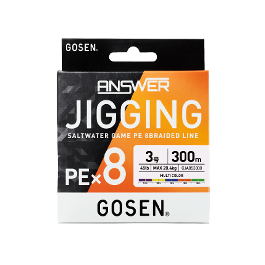 Gosen Jigging Answer PE 8 Örgü Jig ve Tai Rubber İpi 300mt Multi