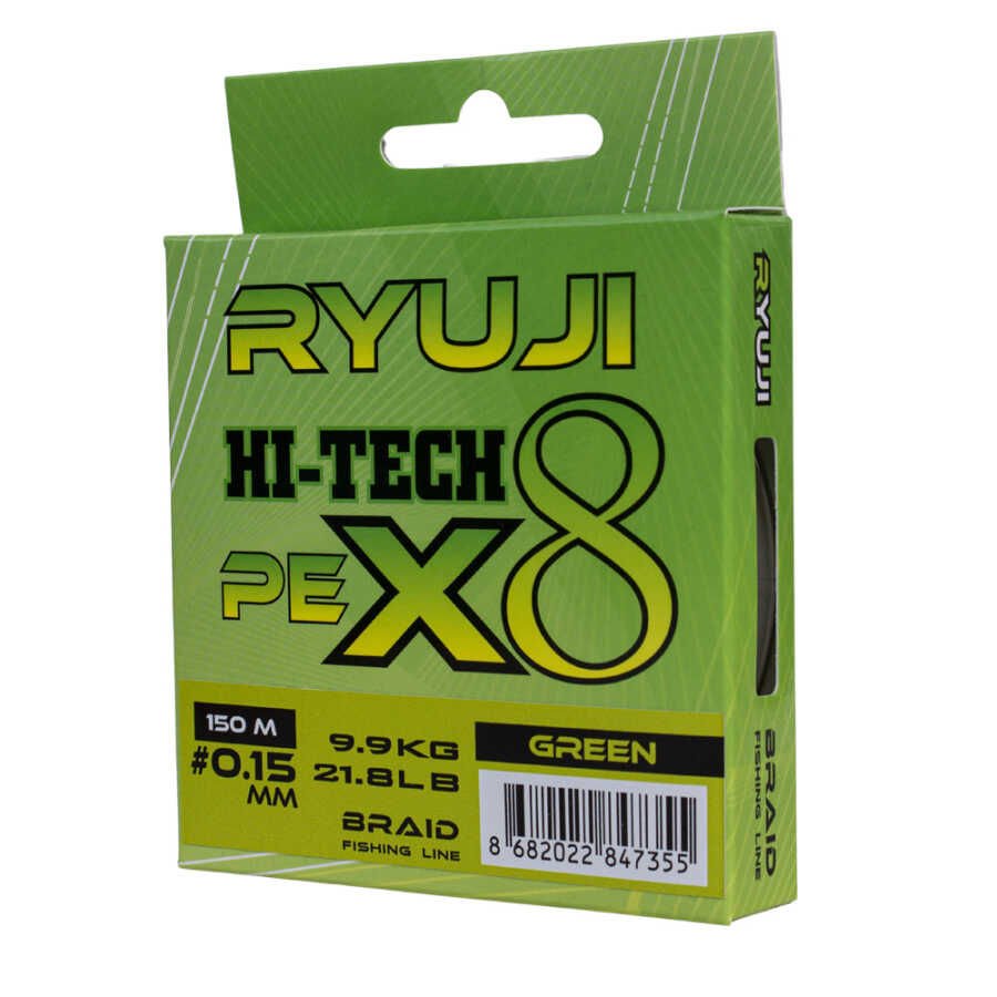 Ryuji Hi-Tech x8 150m Yeşil İp Misina