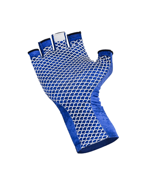 Fujin Pro Angler Summer Gloves Blue Balıkçı Eldiveni