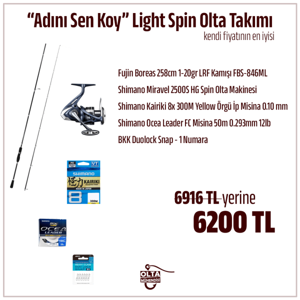 “Adını Sen Koy” Light Spin Olta Takımı