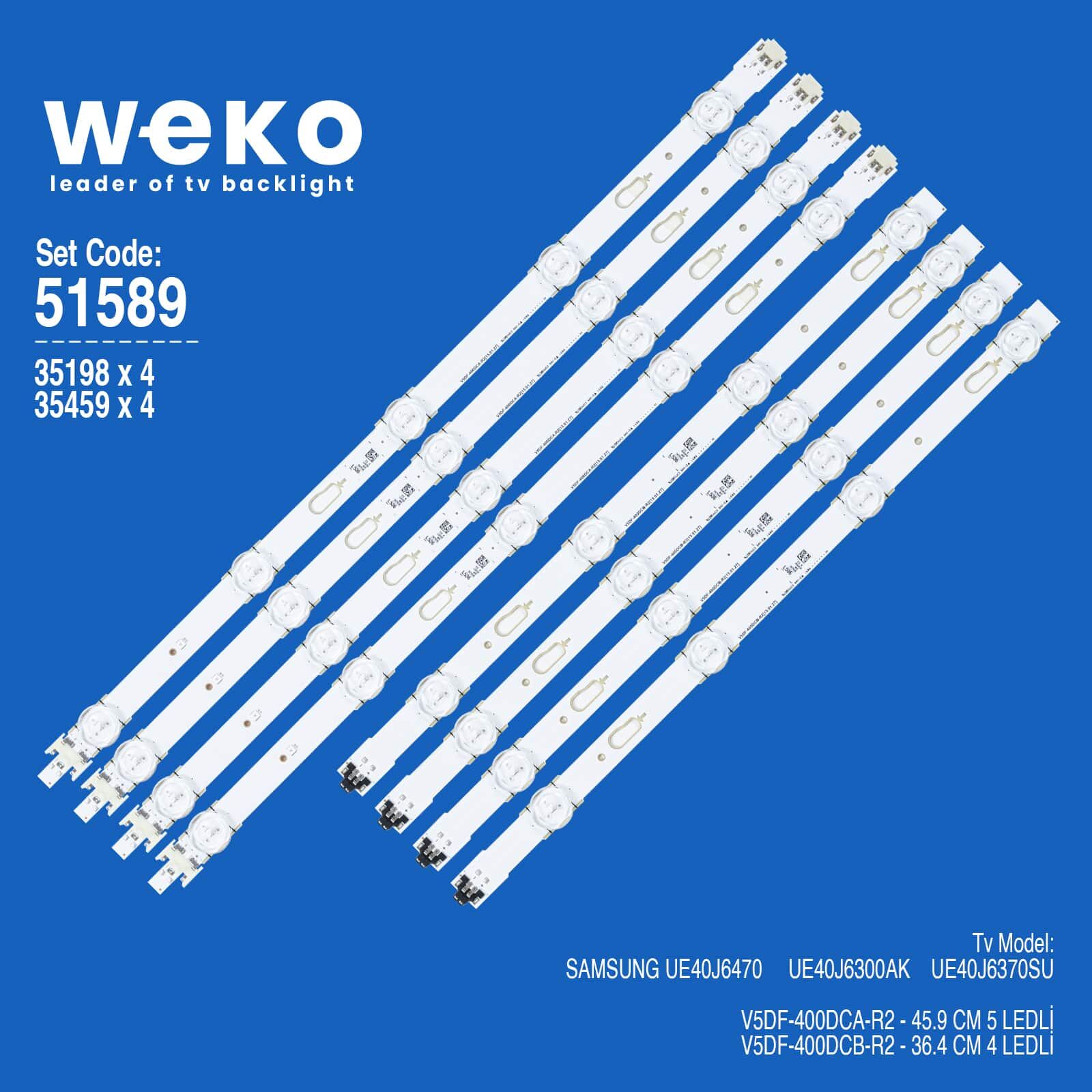 WKSET-5143 35198X4 35459X4 V5DF-400D 8 ADET LED BAR