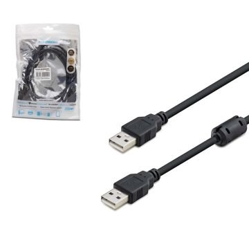 KABLO USB TO USB ERKEK ERKEK 1.5MT FİLTRELİ HADRON HDX-7532