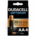 1.5V ALKALIN AA KALEM PİL 4LÜ PAKET DURACELL OPTIMUM MX1500