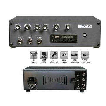 ANFİ 100W USB/SD/MP3 TRAFOLU YERLİ POLAXTOR PLX-16986