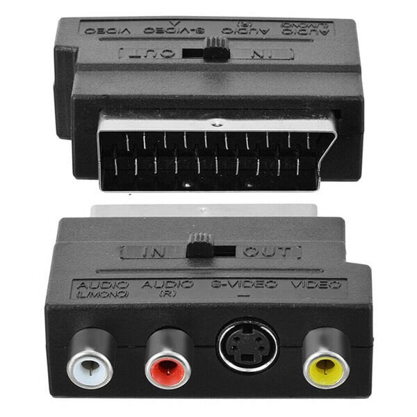 SCART ADAPTOR SWICHLİ (İN-OUT) ELEKTROMER