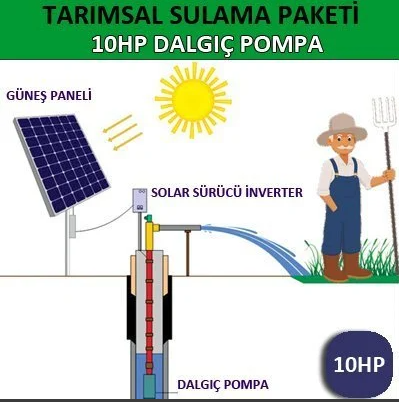 10HP DALGIÇ POMPA - TARIMSAL SULAMA SİSTEMİ