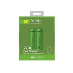 ŞARJLI PİL AA KALEM 2600MAH 2700 SERIES Nİ-MH (2 ADET) GP RECYKO