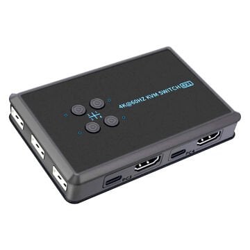 PM-12016 4K HDMI KVM SWITCH 4X1 POWERMASTER