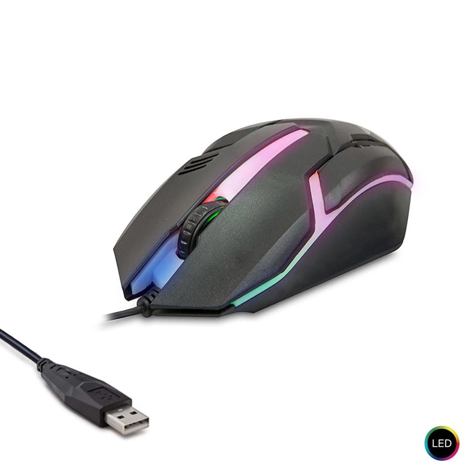 KABLOLU OYUNCU MOUSE 1200DPI IŞIKLI POLAXTOR 8733-3D