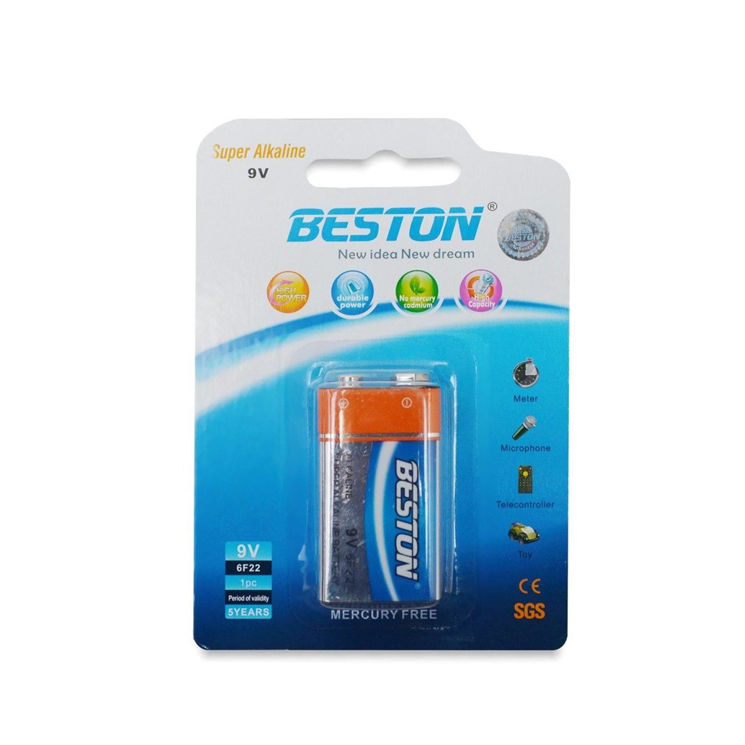 PİL 9V ALKALİN BESTON 6F-22