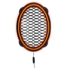 EGB Midrange Kapağı Neon Ledli Oval Amber 2 Adet