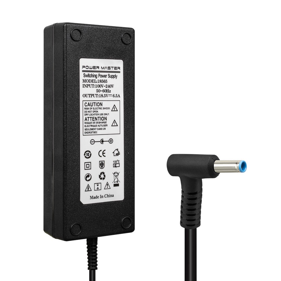 POWERMASTER PM-11415 18.5 VOLT - 6.5 AMPER - 120 WATT 4.5*3.0 MM UÇLU ADAPTÖR (HP NOTEBOOK)