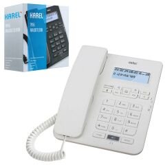 KAREL TM-145  Masa Telefonu Dijital Beyaz