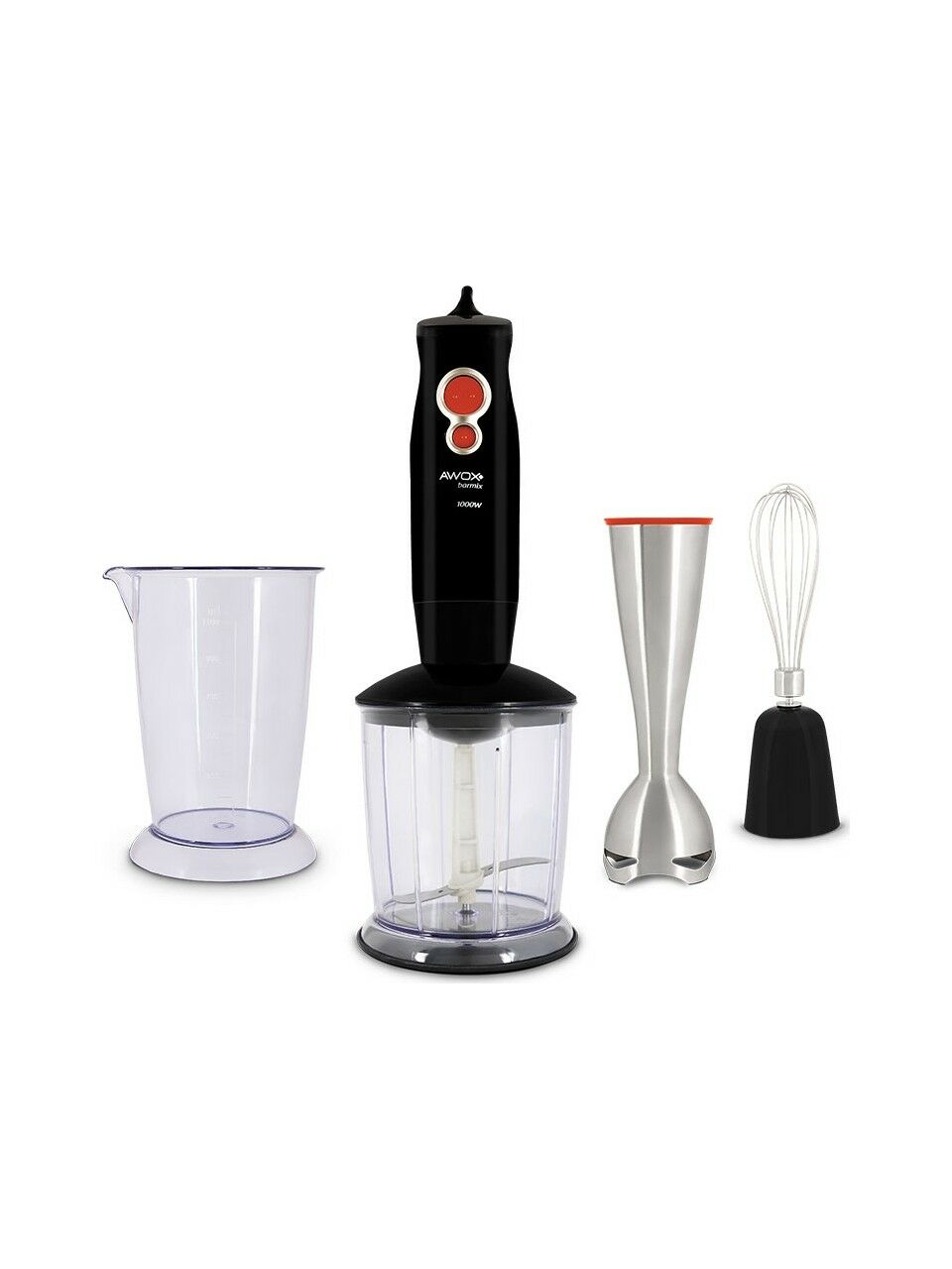 Awox Barmix 3 İn 1 1000 Watt Çıkabilir Çelik Uçlu 3'lü Blender Set