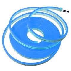 Neon Şerit Led 12v 2835 Dış Mekan 5 Metre Turkuaz İce Blue