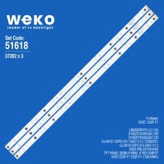 WKSET-6618 37282X3 GJ-2K16 D2P5-315 D407-V1.2  3 ADET LED BAR