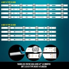 TAKIM LED-238 (4XA-4XB) 47 LG INNOTEK DRT 3.0 A B TYPE REV01 47LB620V ETC