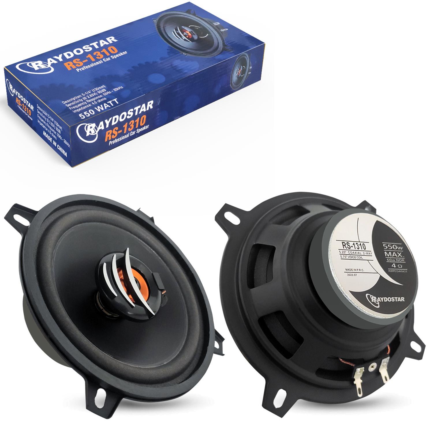 RAYDOSTAR RS-1310 Oto Hoparlör 13cm 550 Watt Tweeterli 2 Adet