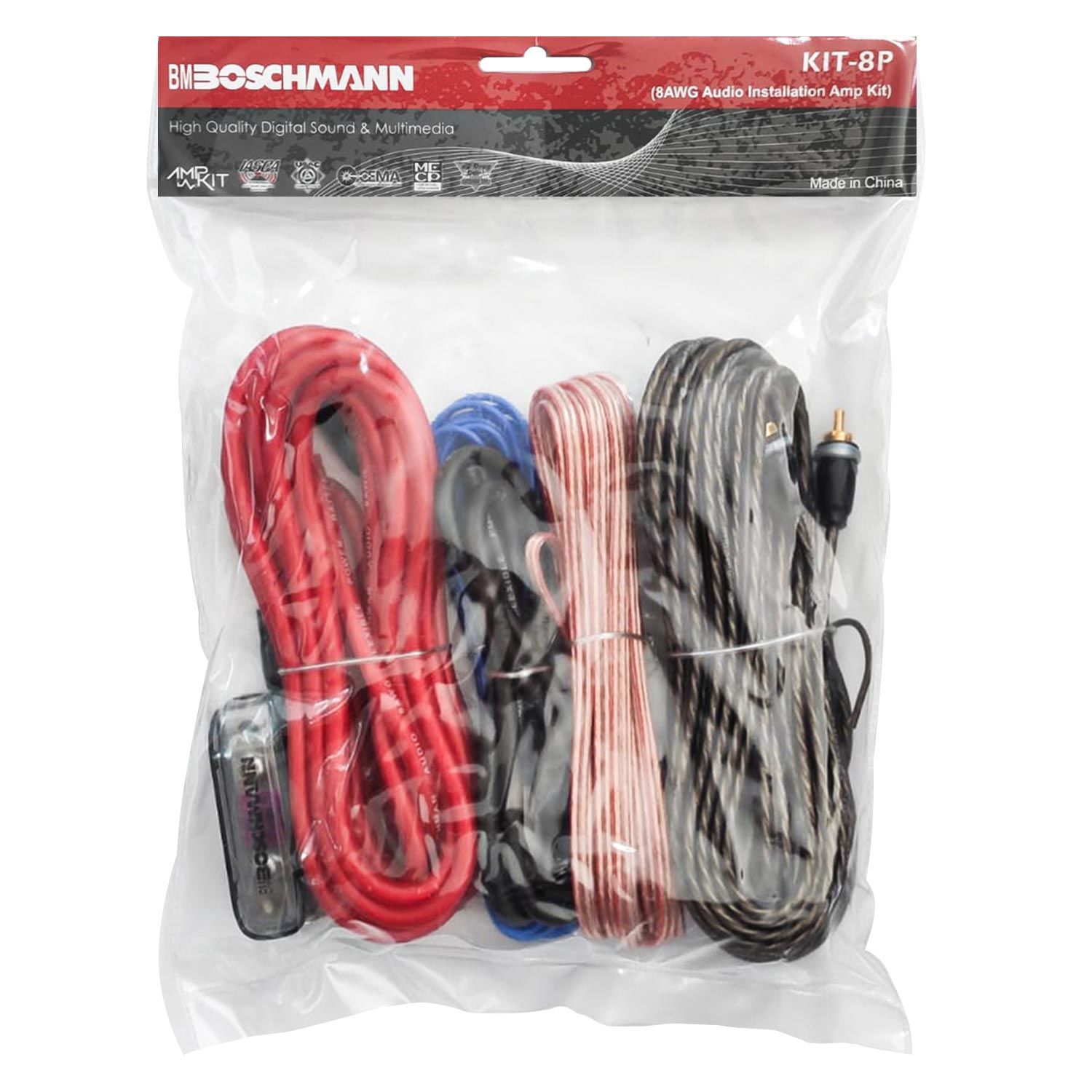 BOSCHMANN KIT-8P Oto Anfi Kablo Seti 8GA