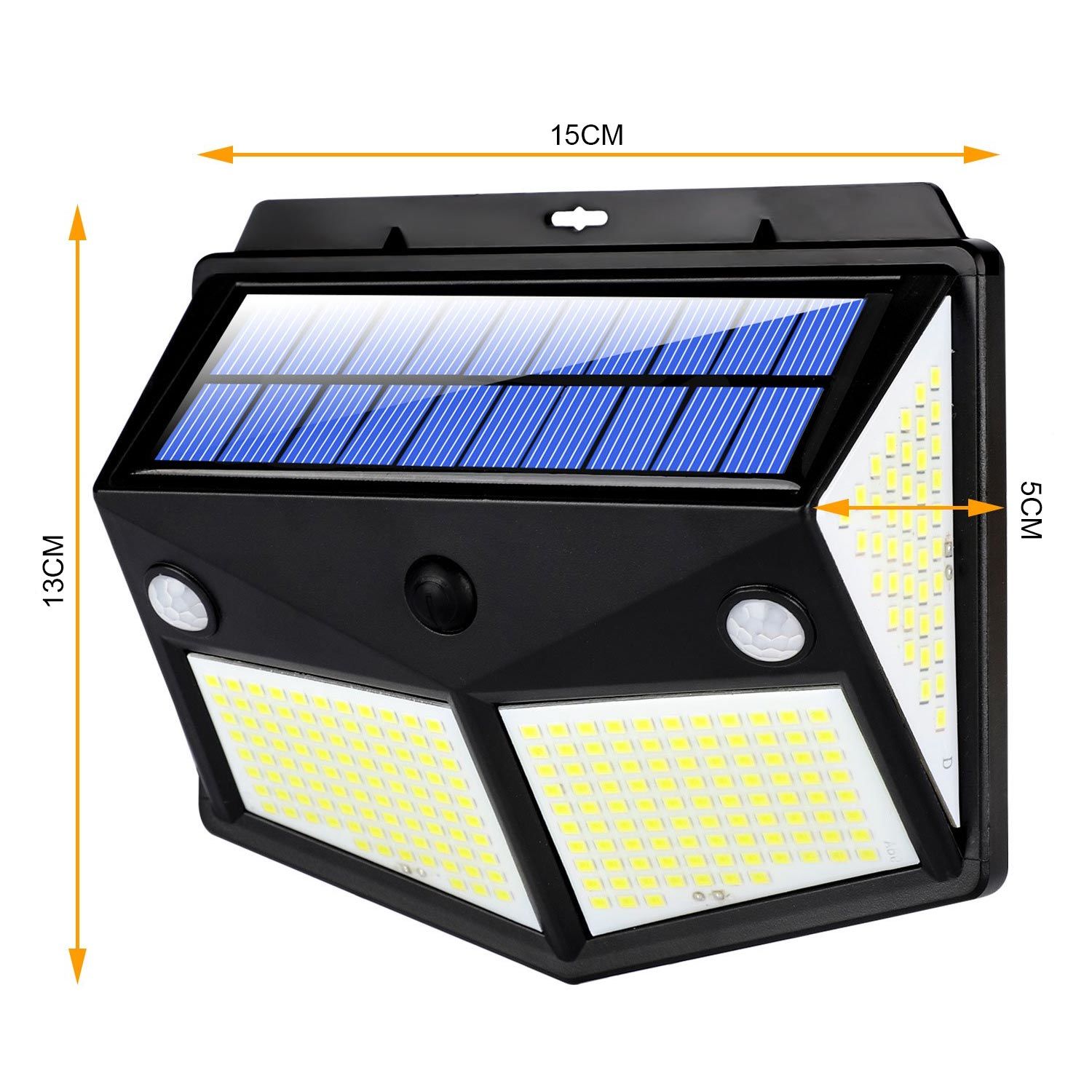 SOLAR GÜNEŞ ENERJİ AYDINLATMA LAMBASI SENSÖRLÜ 280 LED SİLVER TOSS ST-2027