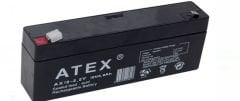 ATEX 12 VOLT - 2.3 AMPER - 2.2 AMPER YATIK UZUN AKÜ (178 X 34 X 60 MM)
