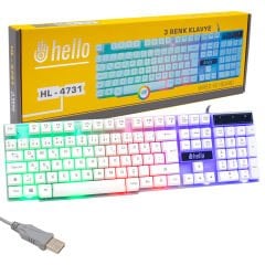 HELLO HL-4731 KABLOLU OYUNCU GAMING KLAVYE