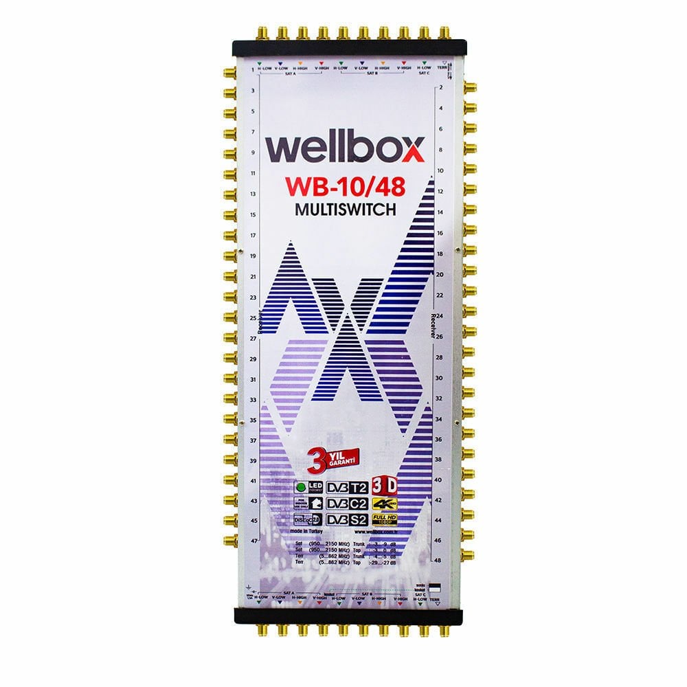 WELLBOX WXM-1048 10X48 MULTİSWİCH MULTİSWİCH SONLU KASKATLI