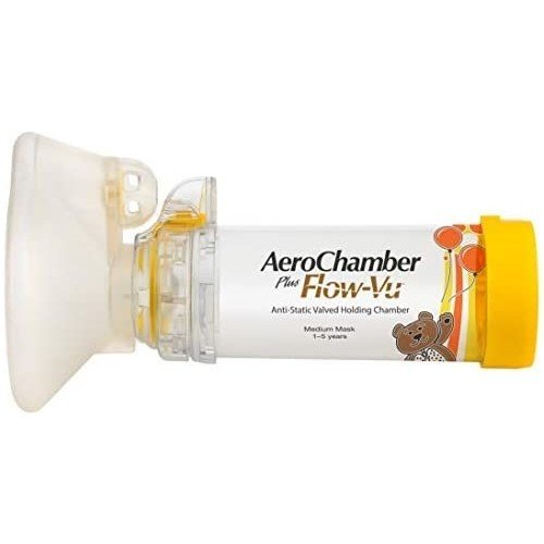 AEROCHAMBER FLOW-VU 1-5 YAŞ SARI MASKELİ