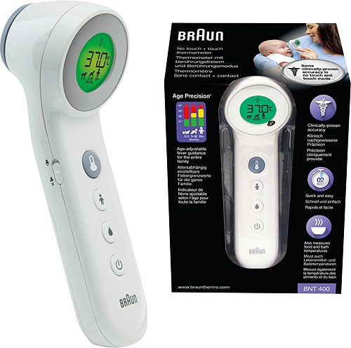 BRAUN DİJİTAL TEMASSIZ ALINDAN ATEŞ ÖLÇER BNT 400