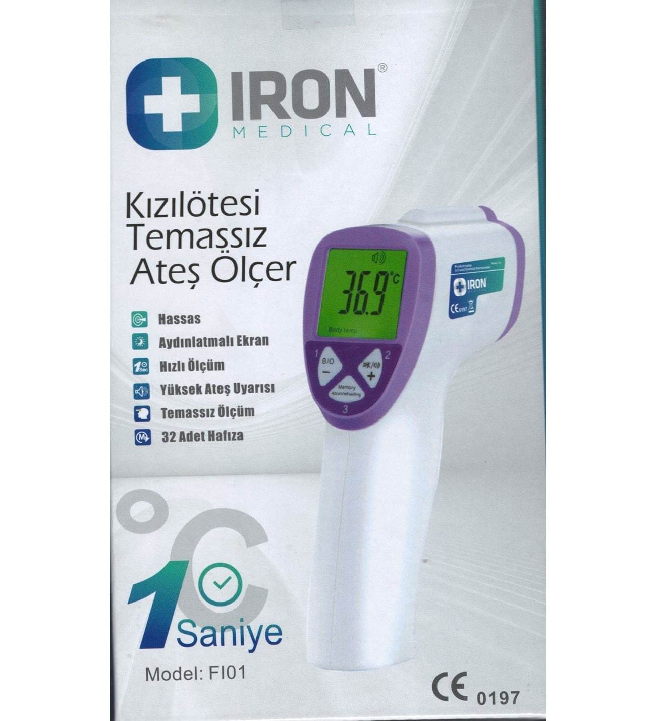 IRON KIZILÖTESİ TEMASSIZ ATEŞ ÖLÇER