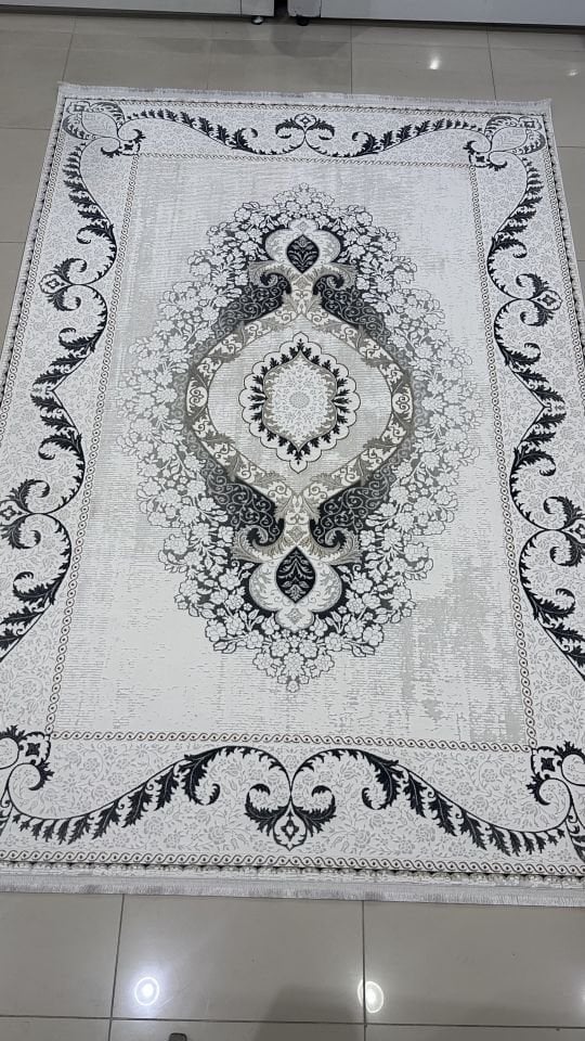 Safyün Halı Kadife KF514 Gri 200 X 290