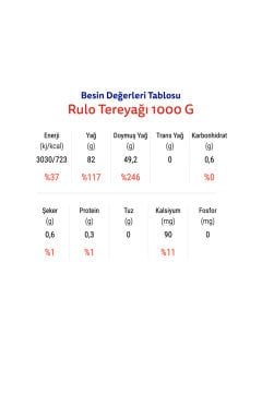 Otat Rulo Tereyağı 1000G x2