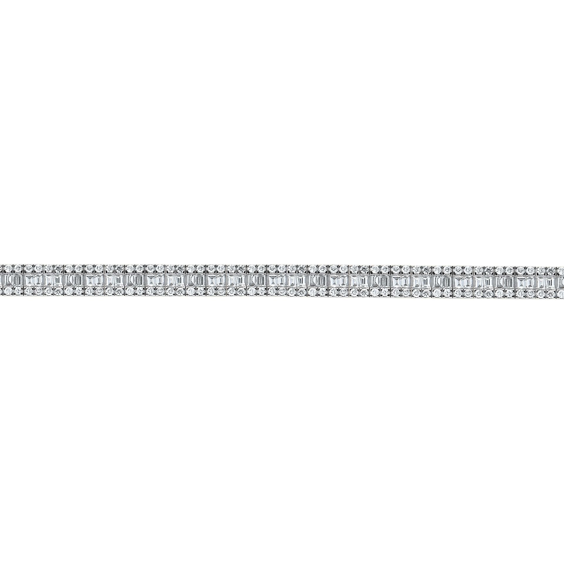 Baget Pırlanta Bileklik 4.68 Ct. E VS1 18K