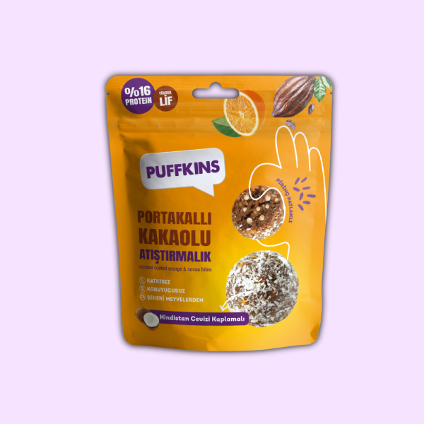 Puffkins Portakallı Kakaolu Atıştırmalık (75g)