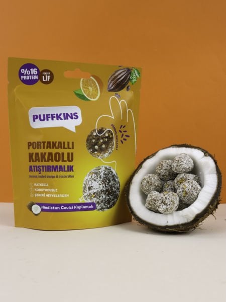 Puffkins Portakallı Kakaolu Atıştırmalık (75g)