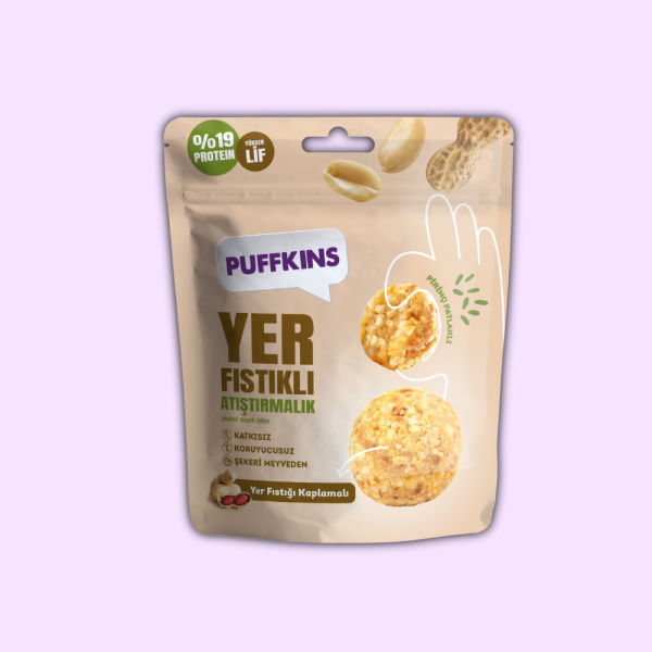 Puffkins Yer Fıstıklı Atıştırmalık (75g)